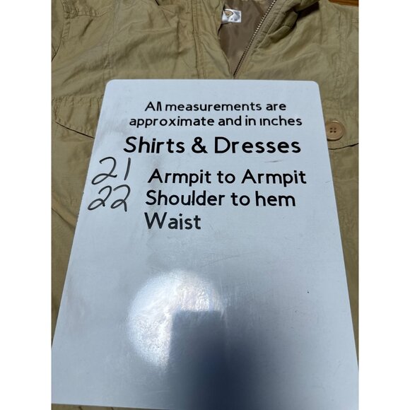 Talbots Crinkle Cotton Long Sleeve Full Zip & Snap Jacket Size 16 - Picture 9 of 9